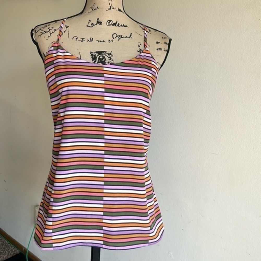 J. Crew Striped Racerback Tank Top Size XS